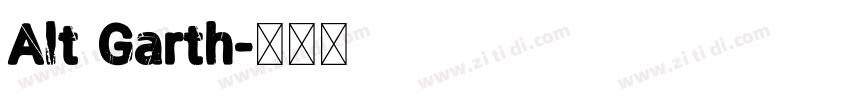 Alt Garth字体转换